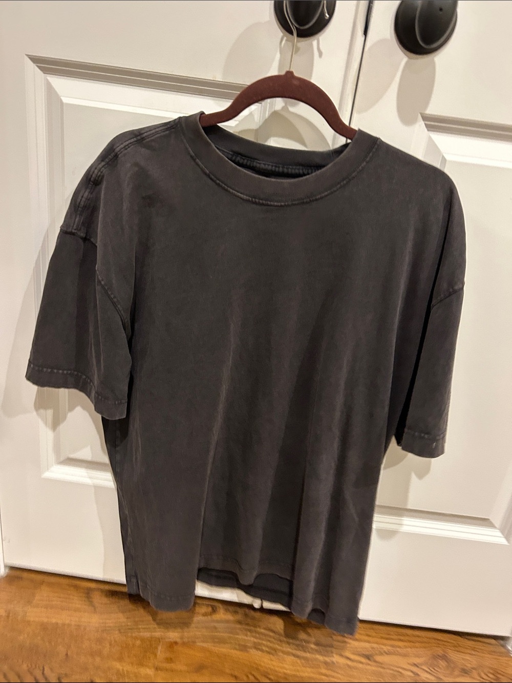 Hollister Washed Black Short Sleeve Crew Tee